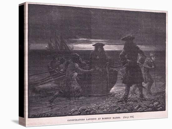 Conspirators Landing at Romney Marsh Ad 1696-Paul Hardy-Premier Image Canvas