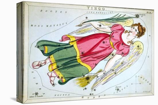 Constellation: Virgo, 1825-Sidney Hall-Premier Image Canvas