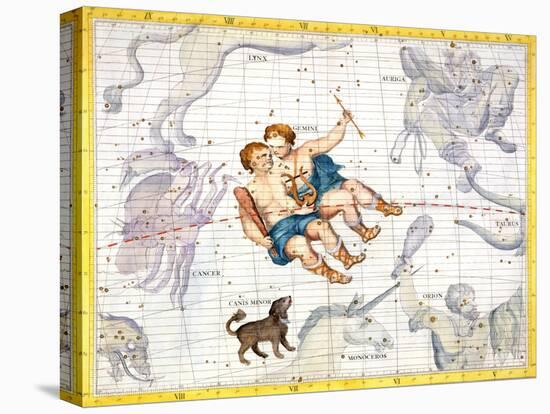 Constellations of Gemini and Canis Minor, 1729-Unknown-Premier Image Canvas