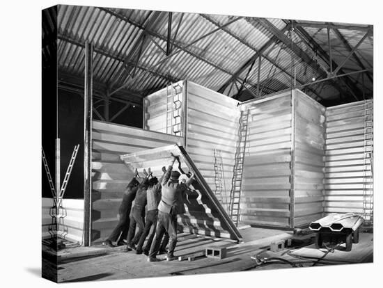 Constructing a New Grain Silo in Navenby, Lincolnshire, 1962-Michael Walters-Premier Image Canvas