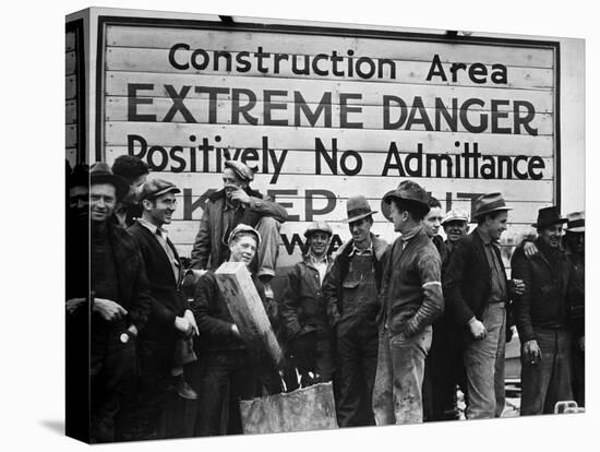 Construction Area: Extreme Danger, Positively No Admittance, Keep Out, at Grand Coulee Dam-Margaret Bourke-White-Premier Image Canvas