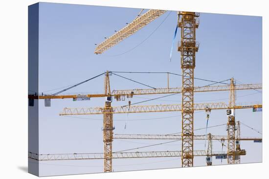 Construction Cranes in Central Doha.-Jon Hicks-Premier Image Canvas