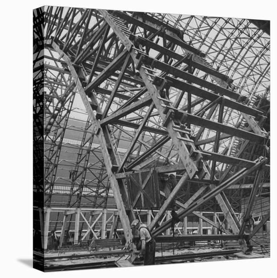 Construction of Blimp Hangar-Andreas Feininger-Premier Image Canvas
