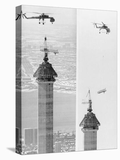 Construction of the Canadian National Tower-null-Premier Image Canvas