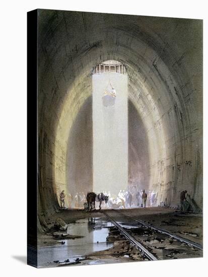 Construction of the Kilsby Tunnel on the London and Birmingham Railway, July 1839-John Cooke Bourne-Premier Image Canvas