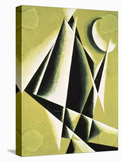 Construction with White Half Moon-Liubov Sergeevna Popova-Premier Image Canvas