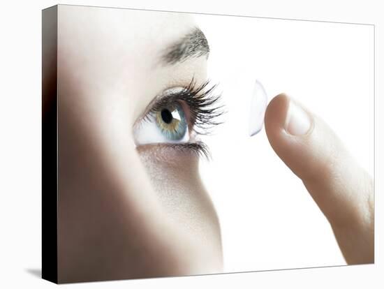 Contact Lens Use-Science Photo Library-Premier Image Canvas