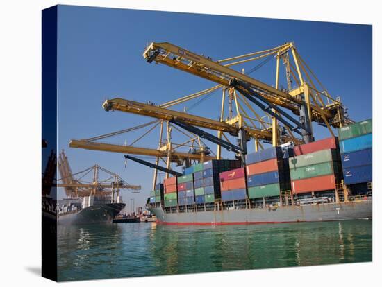 Container Port, Port of Barcelona, Barcelona, Catalonia, Spain, Europe-Adina Tovy-Premier Image Canvas