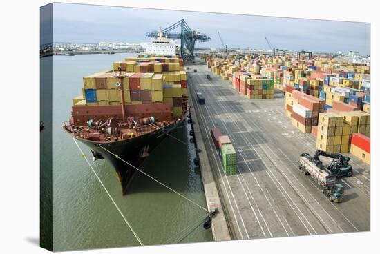 Container Ship And Port-Dr. Juerg Alean-Premier Image Canvas