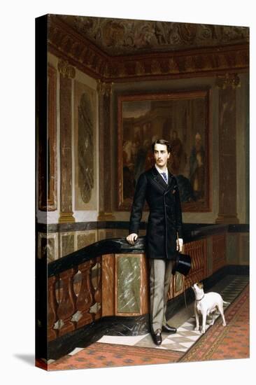 Conte De La Rouchefoucauld Duc De Doudeauville with His Terrier, C.1870S-Jean Leon Gerome-Premier Image Canvas