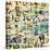 Contemporary Collage Newspaper-null-Stretched Canvas