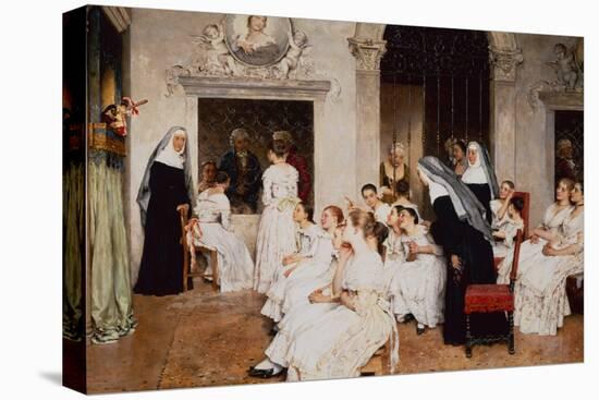 Convent Scene in Venice-Eugen von Blaas-Premier Image Canvas