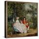 Conversation in a Park: Thomas Gainsborough and His Wife Margaret Painting by Thomas Gainsborough (-Thomas Gainsborough-Premier Image Canvas