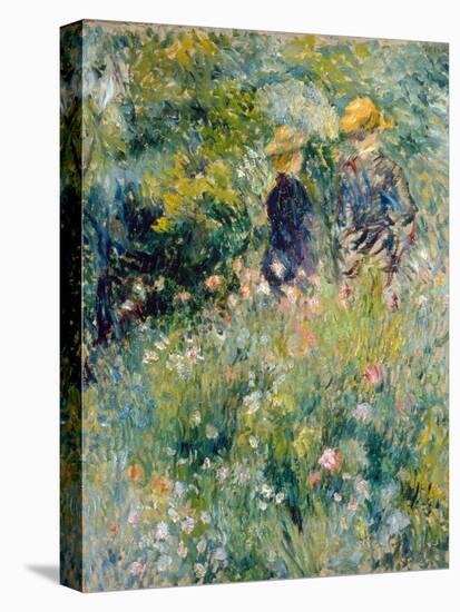 Conversation in a Rose Garden-Pierre-Auguste Renoir-Premier Image Canvas