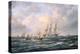 Convoy of East Indiamen Amid Fishing Boats-Richard Willis-Premier Image Canvas