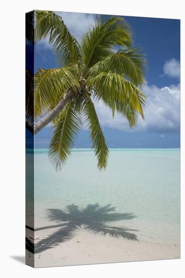 Cook Islands, Aitutaki. One Foot Island. White Sand Beach with Trees-Cindy Miller Hopkins-Premier Image Canvas