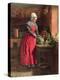 Cook with Red Apron, 1862-Leon Bonvin-Premier Image Canvas