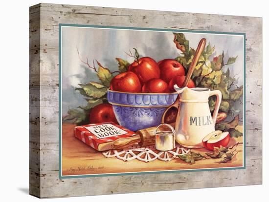 Cookbook and Apples-unknown Sibley-Stretched Canvas