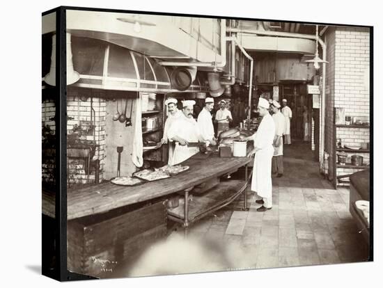 Cooks Working in the Kitchen of the Waldorf Astoria Hotel at 34th Street an-Byron Company-Premier Image Canvas