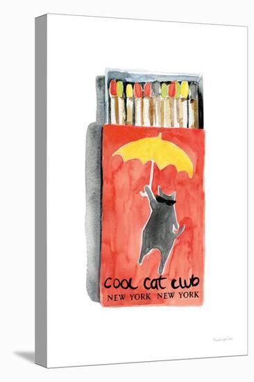 Cool Cat Club Matches I Red-Mercedes Lopez Charro-Stretched Canvas