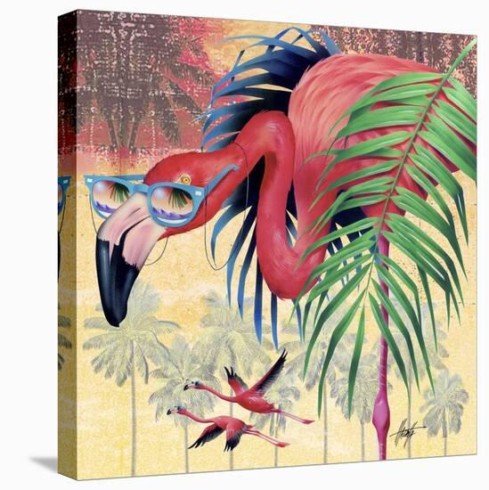 Cool Flamingoes-James Mazzotta-Premier Image Canvas