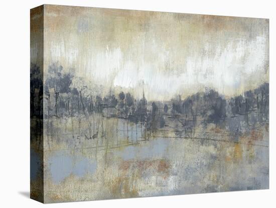 Cool Grey Horizon I-Jennifer Goldberger-Stretched Canvas