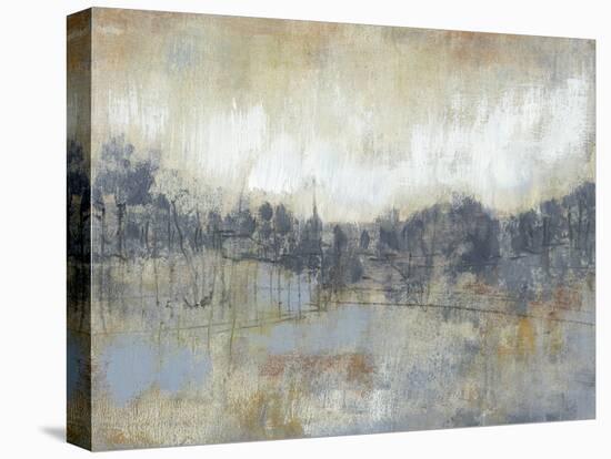 Cool Grey Horizon I-Jennifer Goldberger-Stretched Canvas