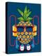 Cool Pineapple Character Vector Design-braingraph-Stretched Canvas