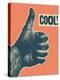 Cool! - Vintage Style Thumb Up-ZOO BY-Stretched Canvas