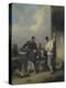 Coolies Round the Food Vendor's Stall, after 1825-George Chinnery-Premier Image Canvas