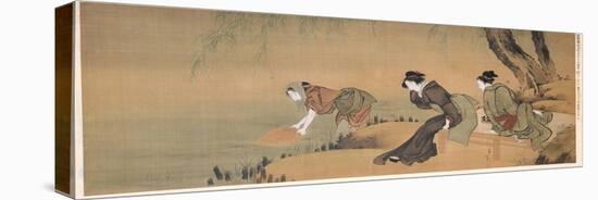 Cooling Off on a Summer Evening-Katsushika Hokusai-Premier Image Canvas