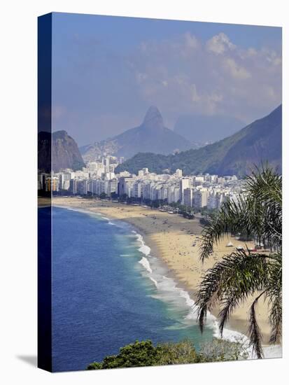 Copacabana Beach viewed from the Forte Duque de Caxias, Leme, Rio de Janeiro, Brazil, South America-Karol Kozlowski-Premier Image Canvas