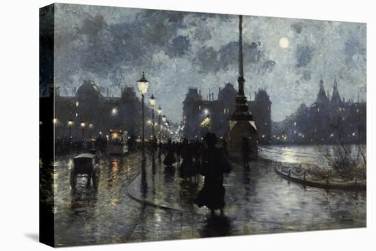 Copenhagen by Night-Paul Fischer-Premier Image Canvas