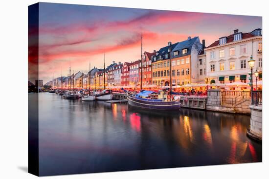 Copenhagen, Denmark on the Nyhavn Canal.-Sean Pavone-Premier Image Canvas