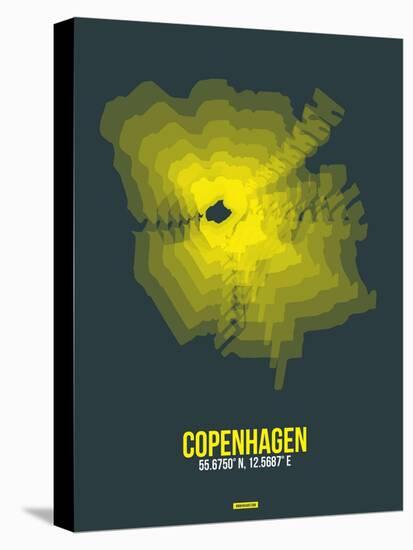 Copenhagen Radiant Map 1-NaxArt-Stretched Canvas