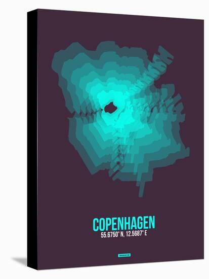 Copenhagen Radiant Map 2-NaxArt-Stretched Canvas