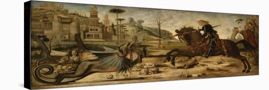 Copie d'après "Saint Georges et le dragon" de Carpaccio-Vittore Carpaccio-Premier Image Canvas