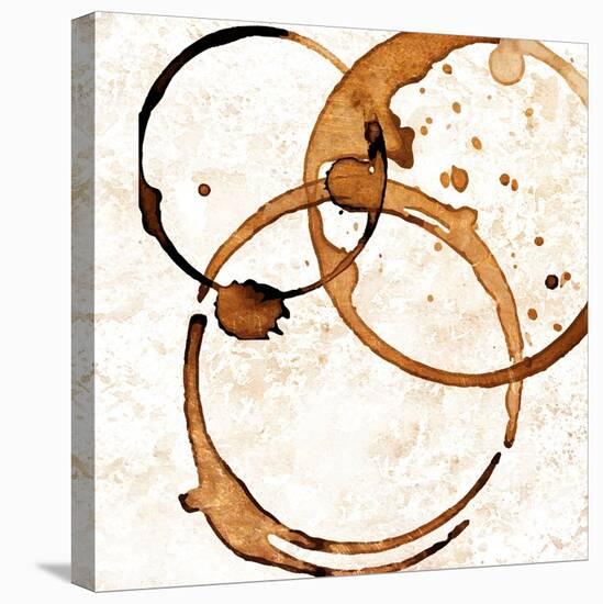 Copper Circles 2-Kimberly Allen-Stretched Canvas