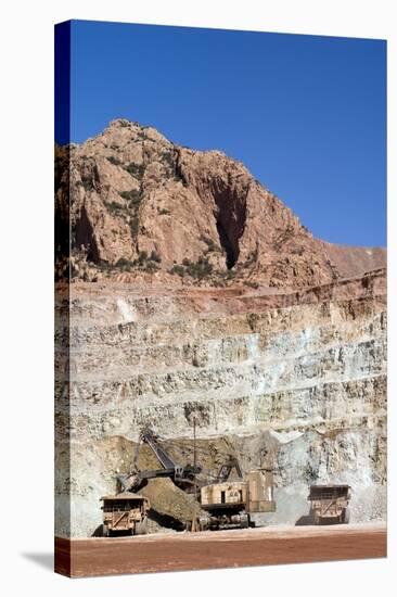 Copper Mine Excavator And Trucks-Arno Massee-Premier Image Canvas