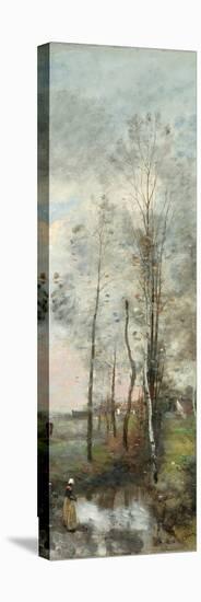Copse of Alder and Birch, 1865-70-Jean-Baptiste-Camille Corot-Premier Image Canvas