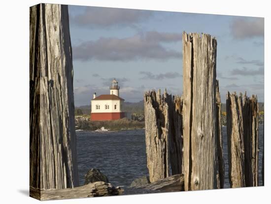 Coquille River Lighthouse, Bandon, Oregon, USA-William Sutton-Premier Image Canvas