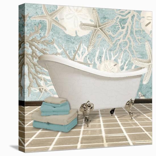 Coral Bath 2A-Carole Stevens-Stretched Canvas