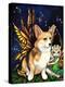 Corgi of the Faeries - Fairy Dog-Jasmine Becket-Griffith-Stretched Canvas