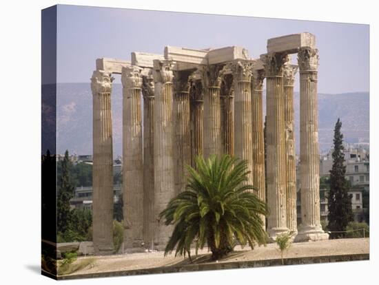 Corinthian Columns of the Temple of Zeus Dating from Between 174 BC and 132 AD, Athens, Greece-Ken Gillham-Premier Image Canvas