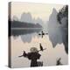 Cormorant fishermen in Li River-Martin Puddy-Premier Image Canvas