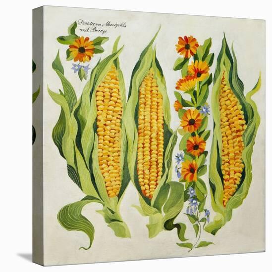 Corn and Marrow Flowers, 2014-Jennifer Abbott-Premier Image Canvas