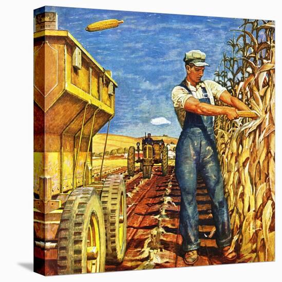 "Corn Harvest," October 9, 1948-Mead Schaeffer-Premier Image Canvas