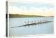 Cornell Crew on Cayuga Lake, Ithaca, New York-null-Stretched Canvas