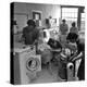 Cornell University Home Economics Students Learn the Characteristics of Commercial Washing Machines-Nina Leen-Premier Image Canvas