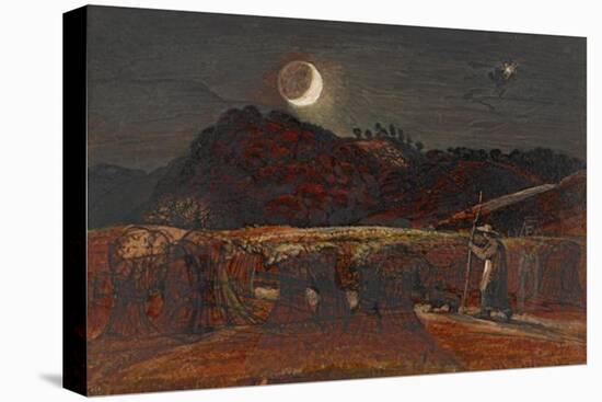 Cornfield by Moonlight-Samuel Palmer-Stretched Canvas